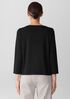 Stretch Jersey Knit Scoop Neck Top