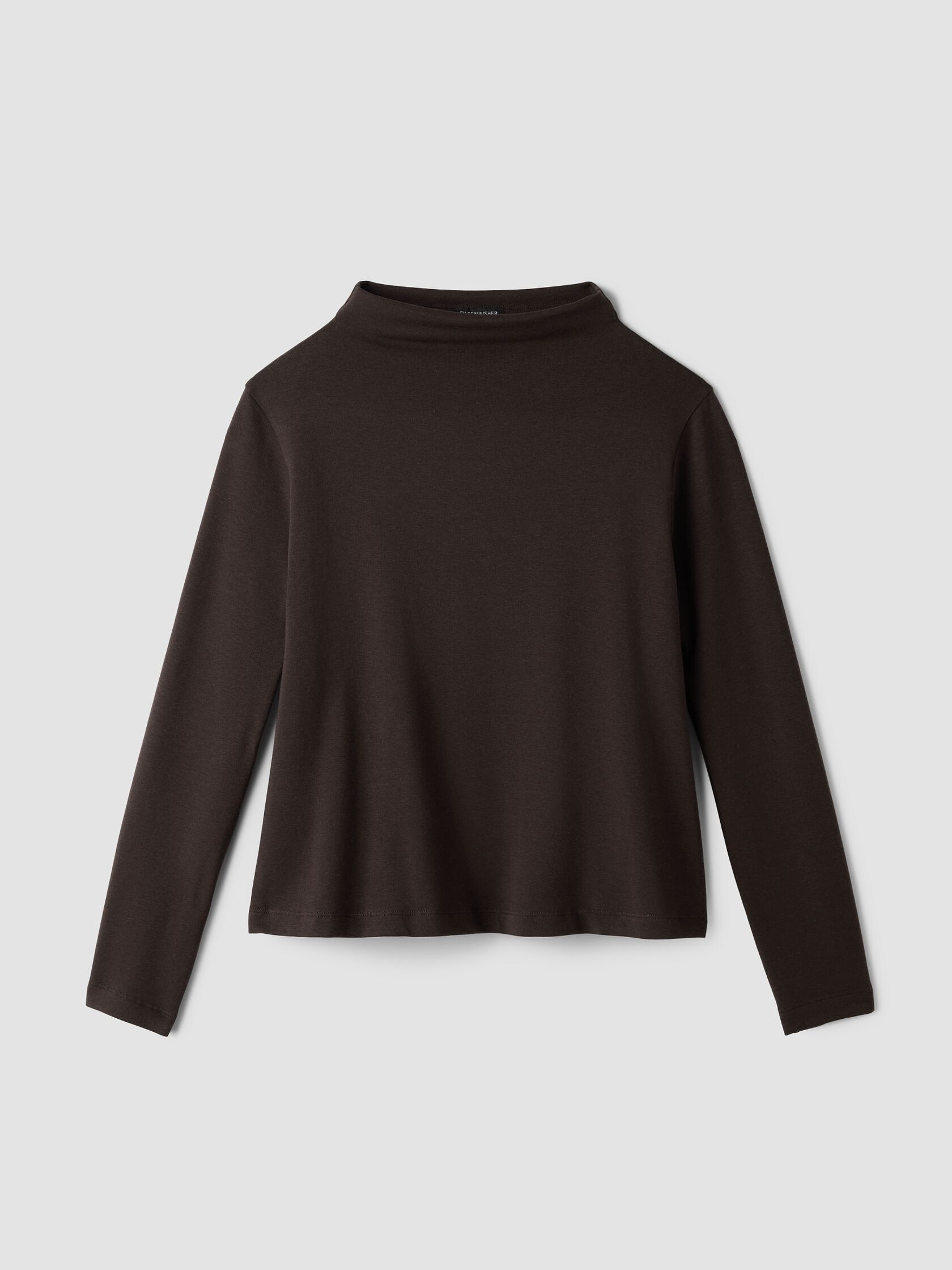 Cozy Brushed Terry Hug Funnel Neck Top