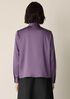 Stretch Silk Charmeuse Wrap Top