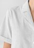 Organic Cotton Ripple Checkered Notch Collar Shirt