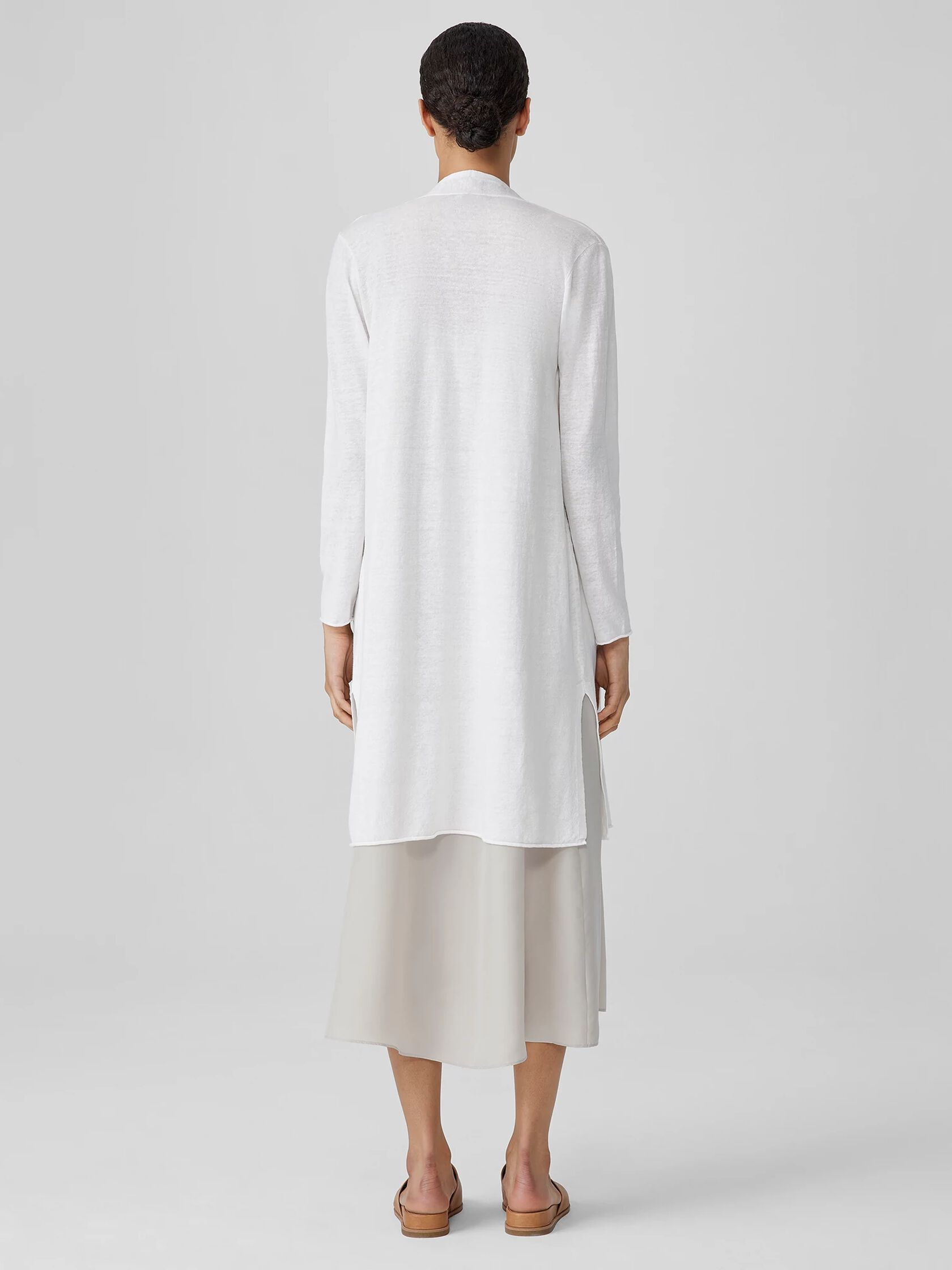 Organic Linen Cotton Long Cardigan
