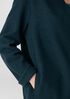 Lightweight Boiled Wool High Collar Jacket in Regenerative Wool