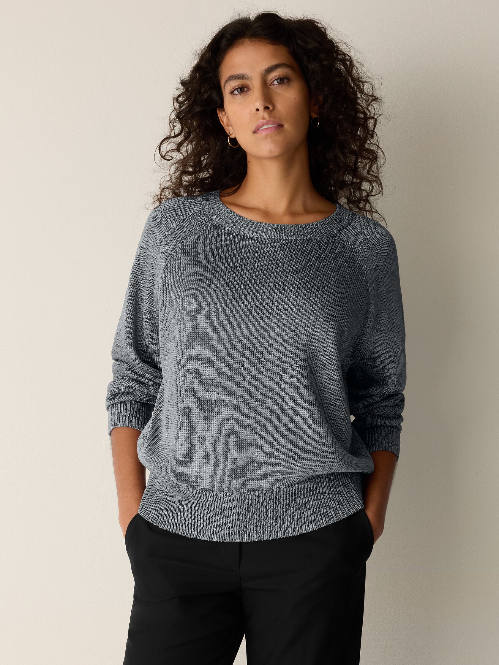 Sleek Viscose Wedge Sweater