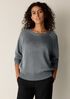 Sleek Viscose Wedge Sweater