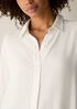 Silk Georgette Crepe Classic Collar Shirt
