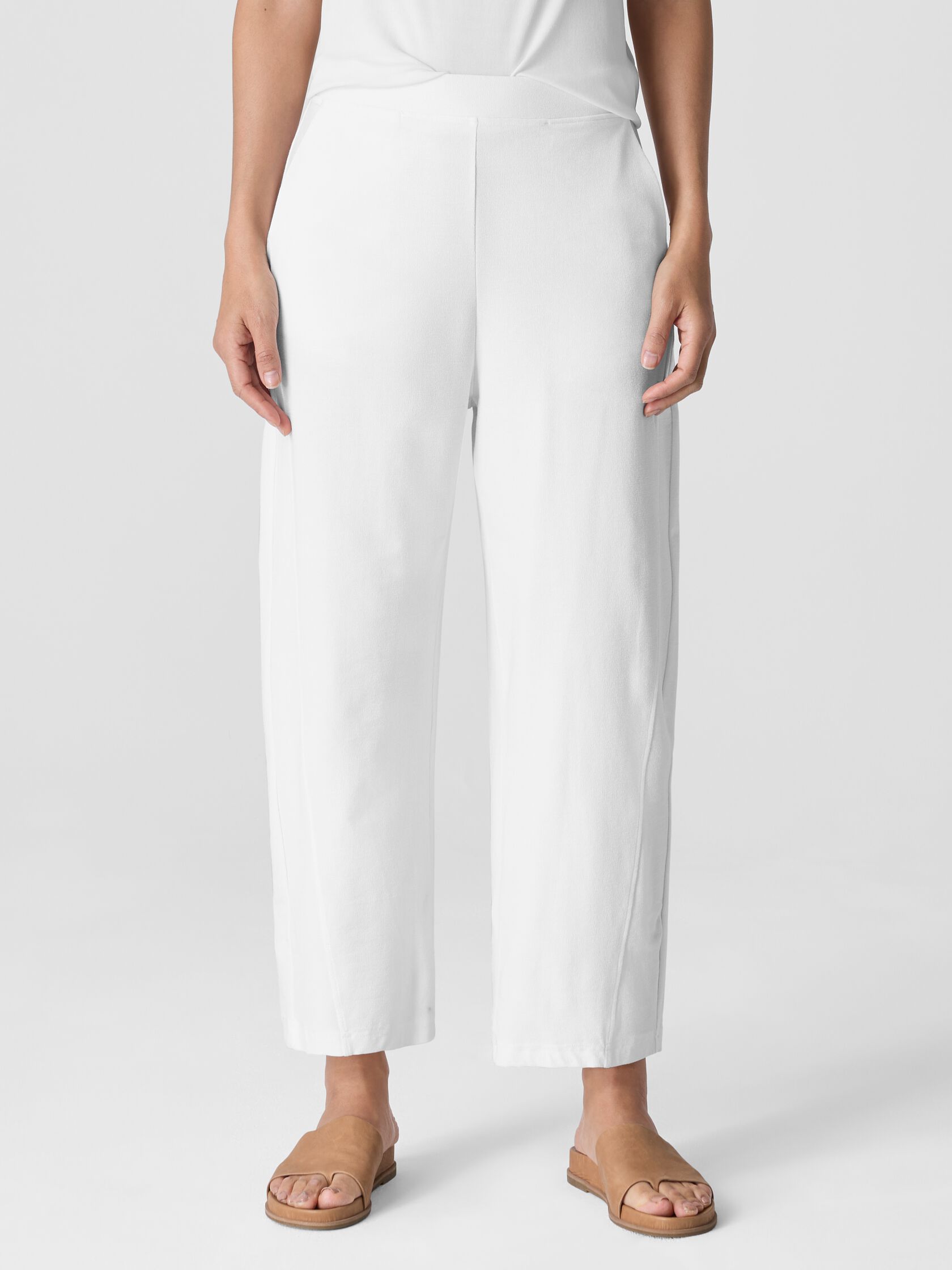 Washable Stretch Crepe Lantern Pant