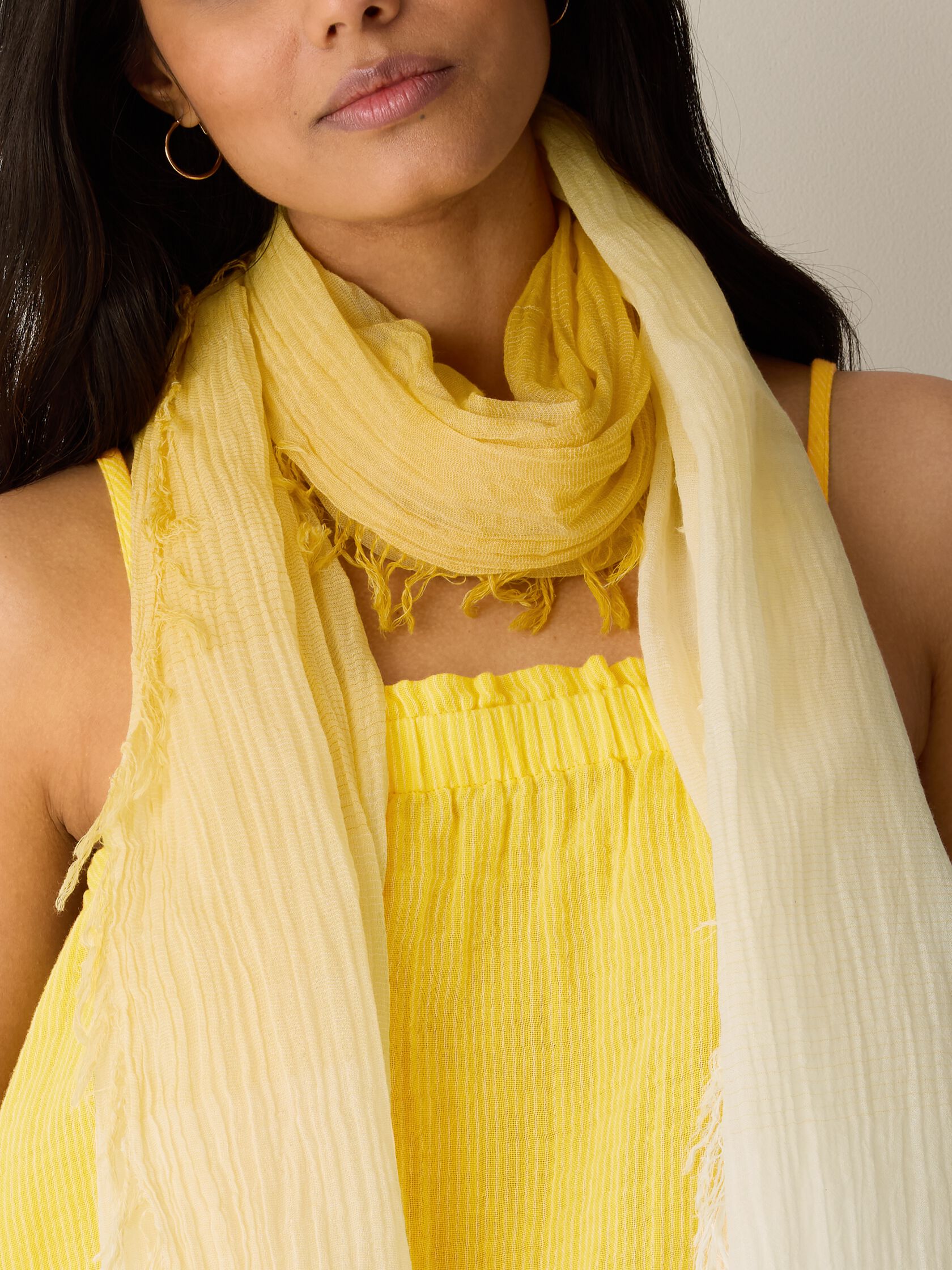 Watercolor Cotton Gauze Scarf