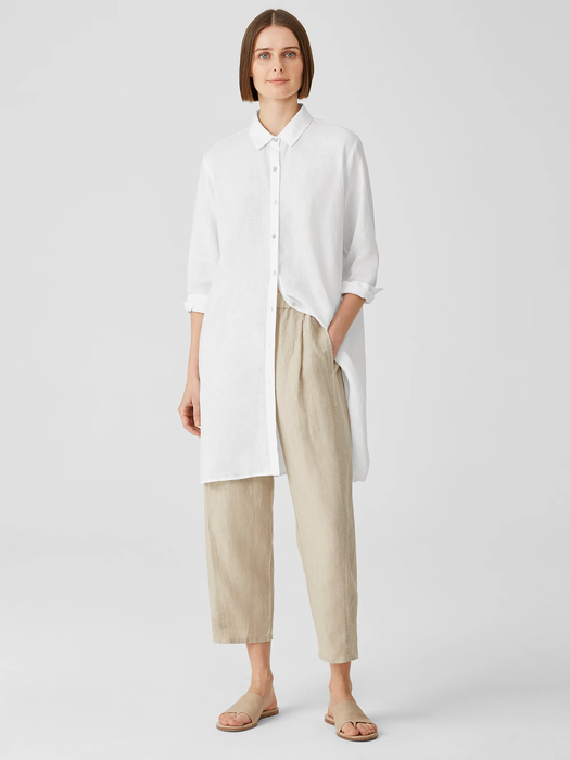 Organic Handkerchief Linen Classic Collar Shirt