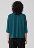 Fine Jersey Column-Sleeve Top