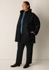 Soft Wool Melton High Collar Coat