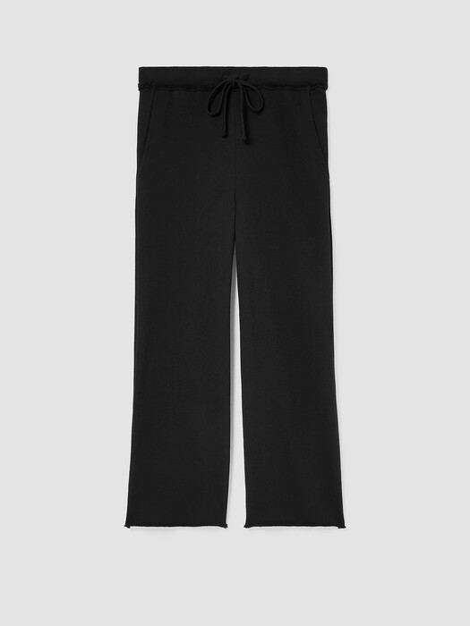 Organic Cotton French Terry Wide-Leg Pant