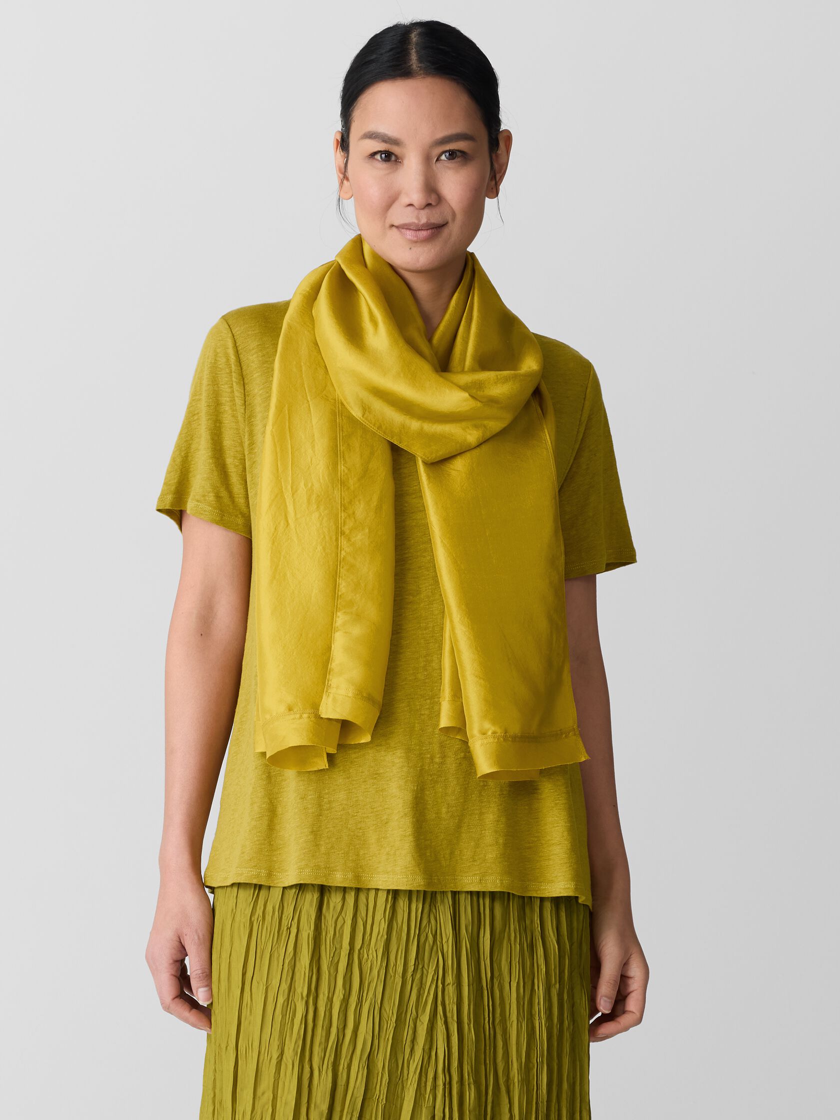 Washed Transitional Silk Scarf