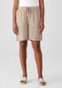 Puckered Organic Linen Shorts