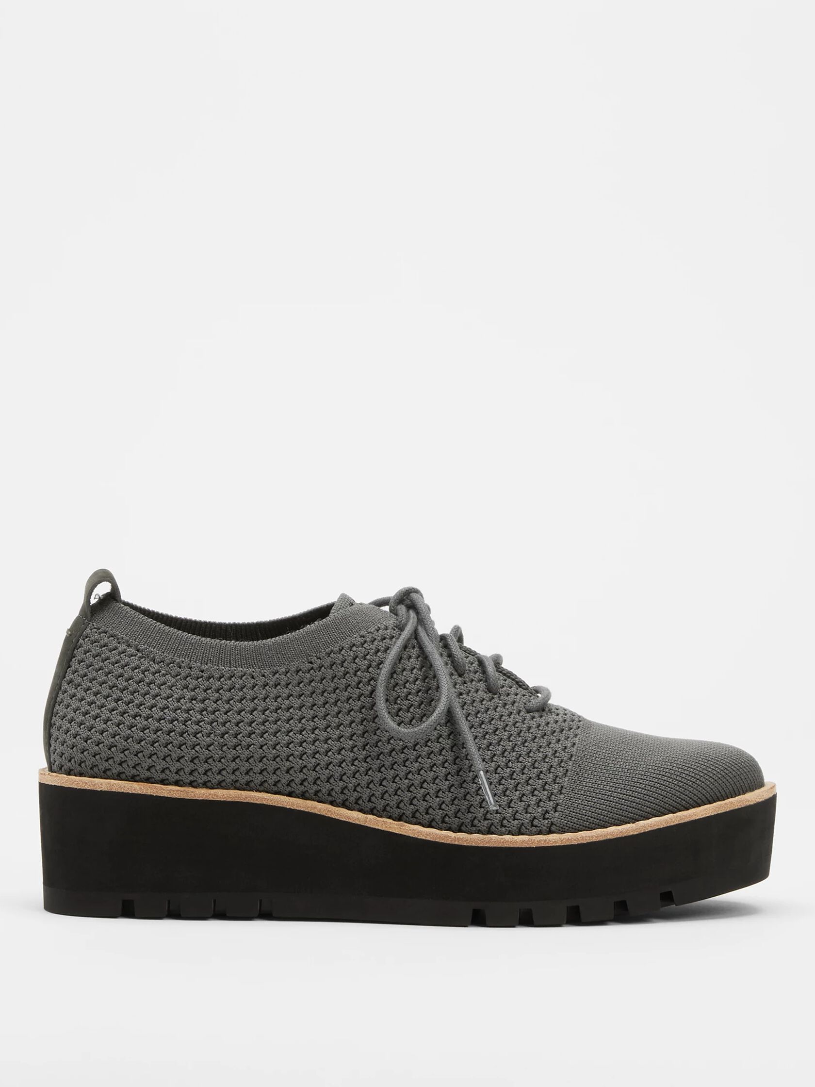Eddy Recycled Stretch Knit Platform Oxford