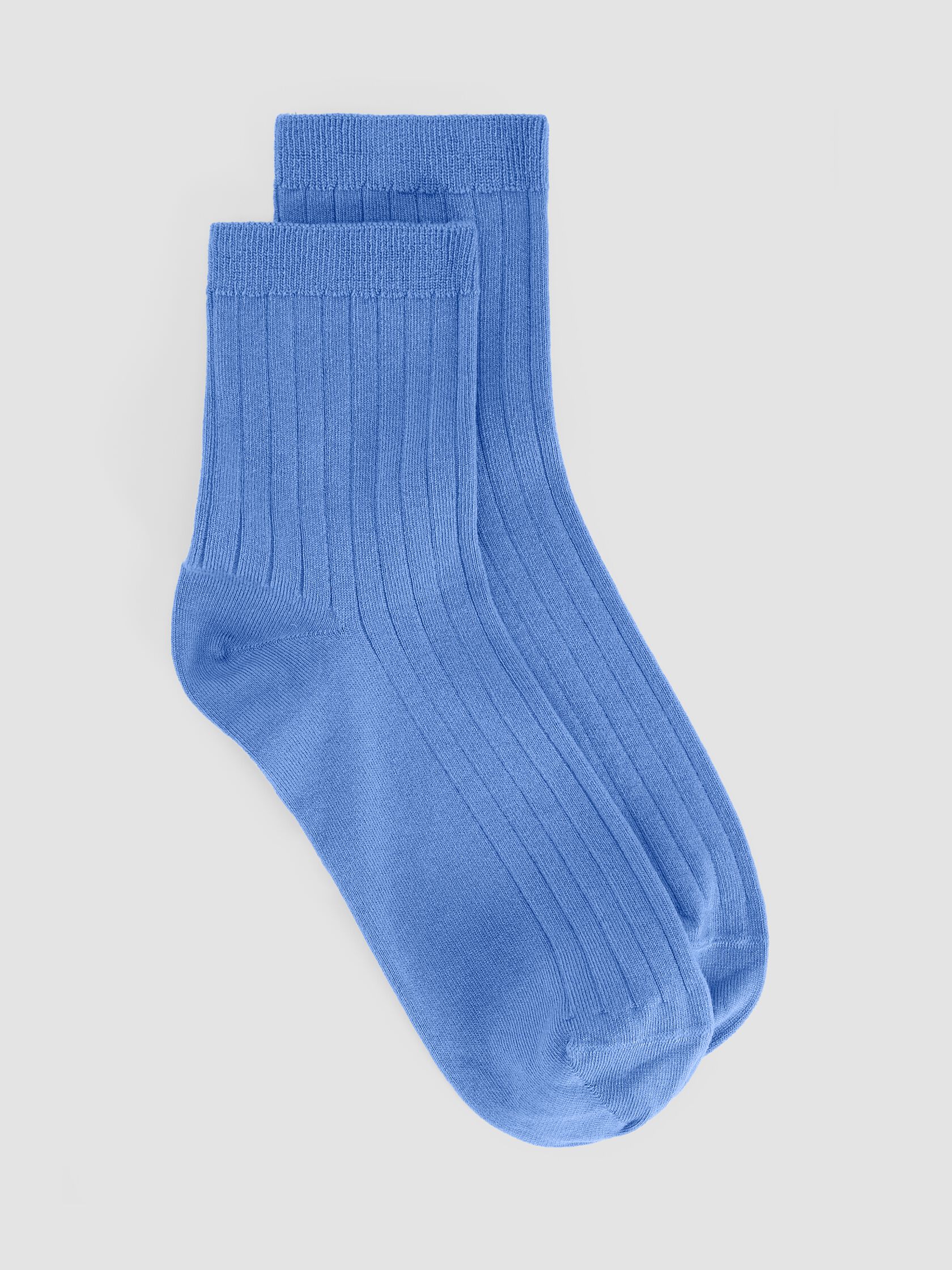 Rib Short Crew Sock