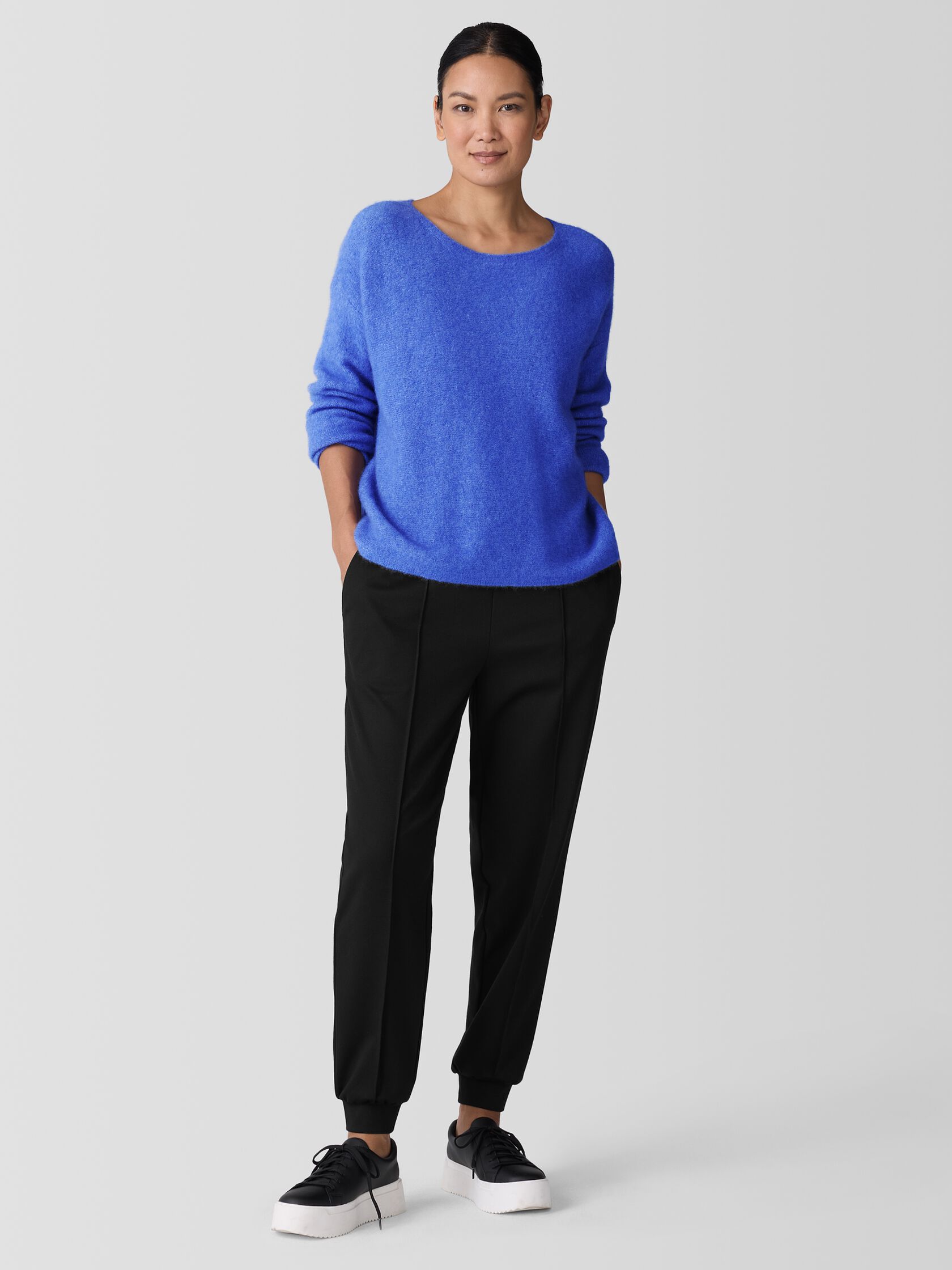 Cashmere Silk Bliss Bateau Neck Top
