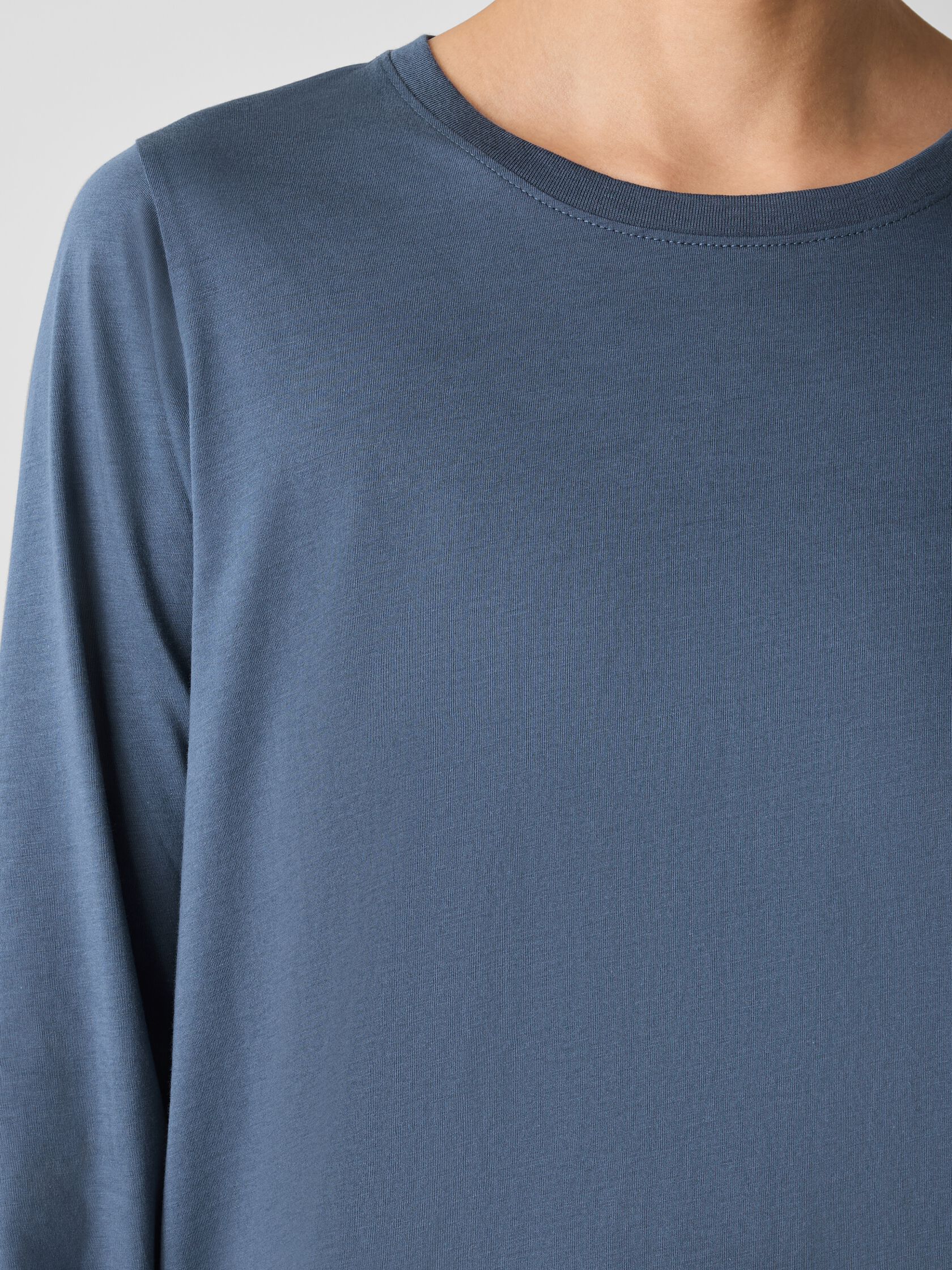 Organic Pima Cotton Jersey Long-Sleeve Tee