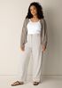 Garment-Dyed Utility Cotton Wide-Leg Pant