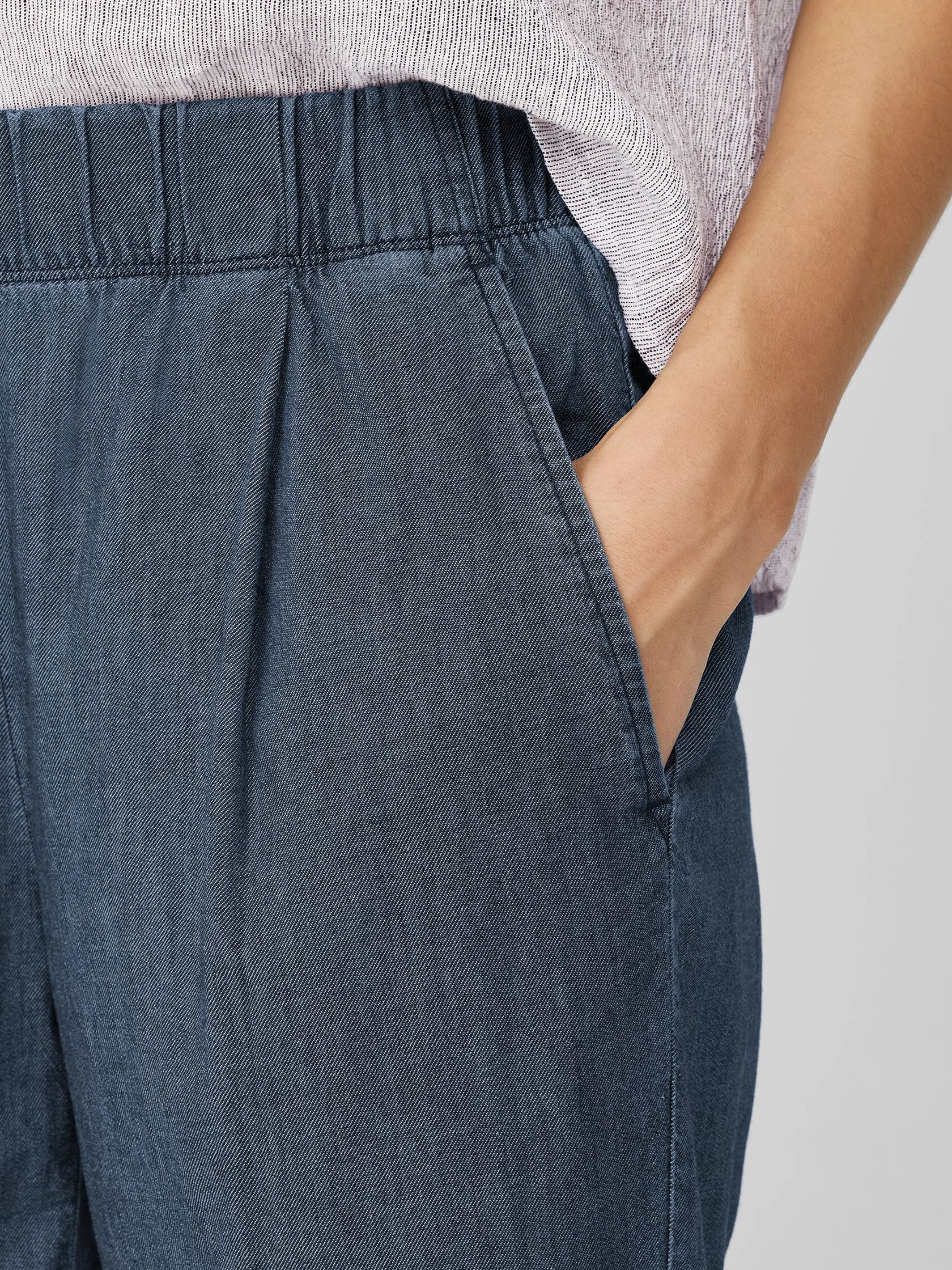 Airy Organic Cotton Twill Tapered Pant