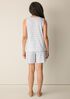 Striped Organic Cotton Jersey Sleep Set