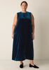 Velvet Round Neck Dress