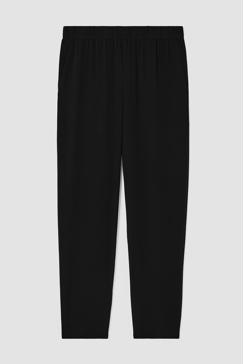 Silk Georgette Crepe Tapered Pant Silk Georgette Crepe Tapered Pant