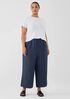 Washed Organic Linen Délavé Wide-Leg Pant