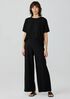 Traceable Cotton Jersey Wide-Leg Pant