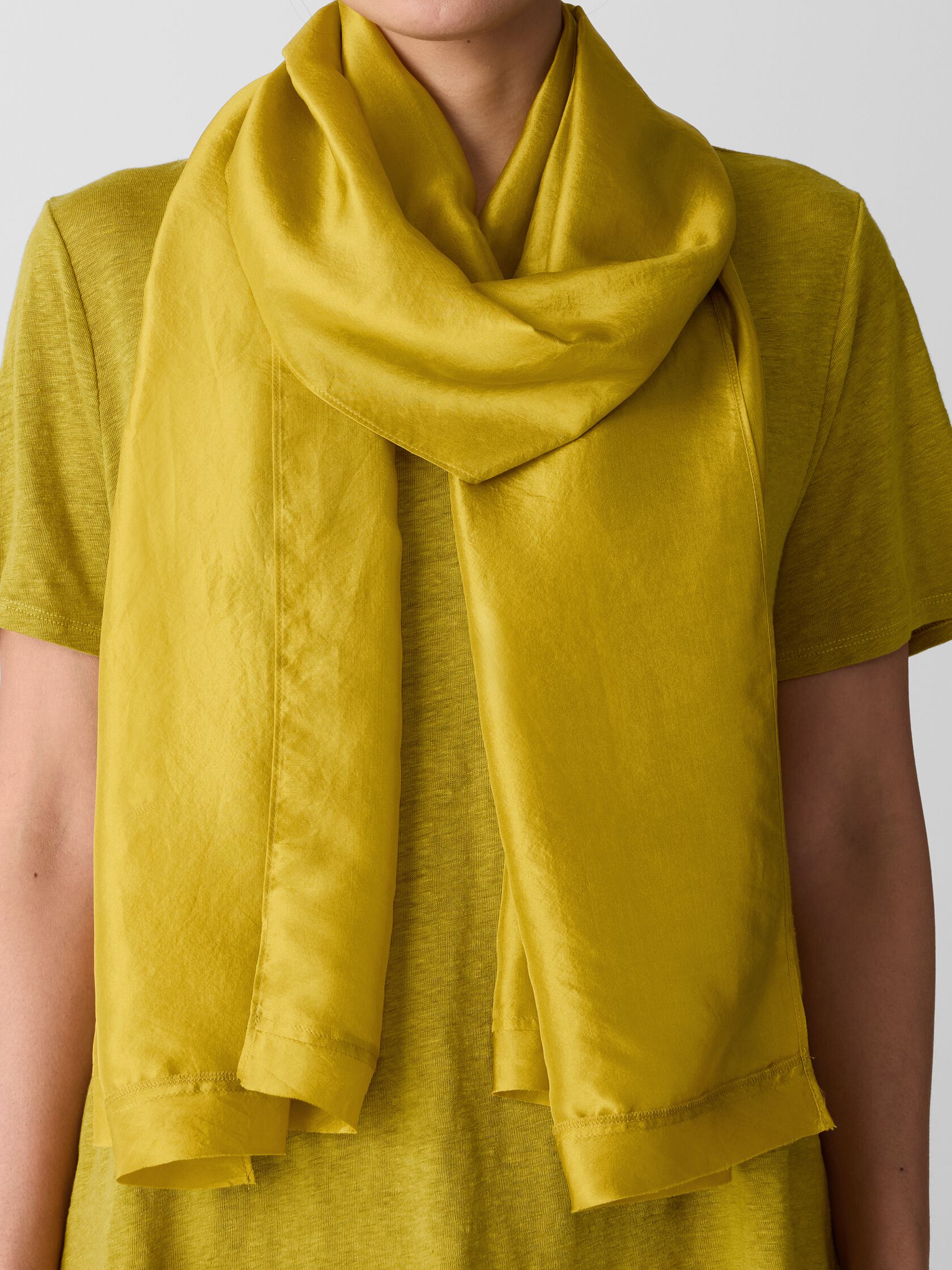 Washed Transitional Silk Scarf