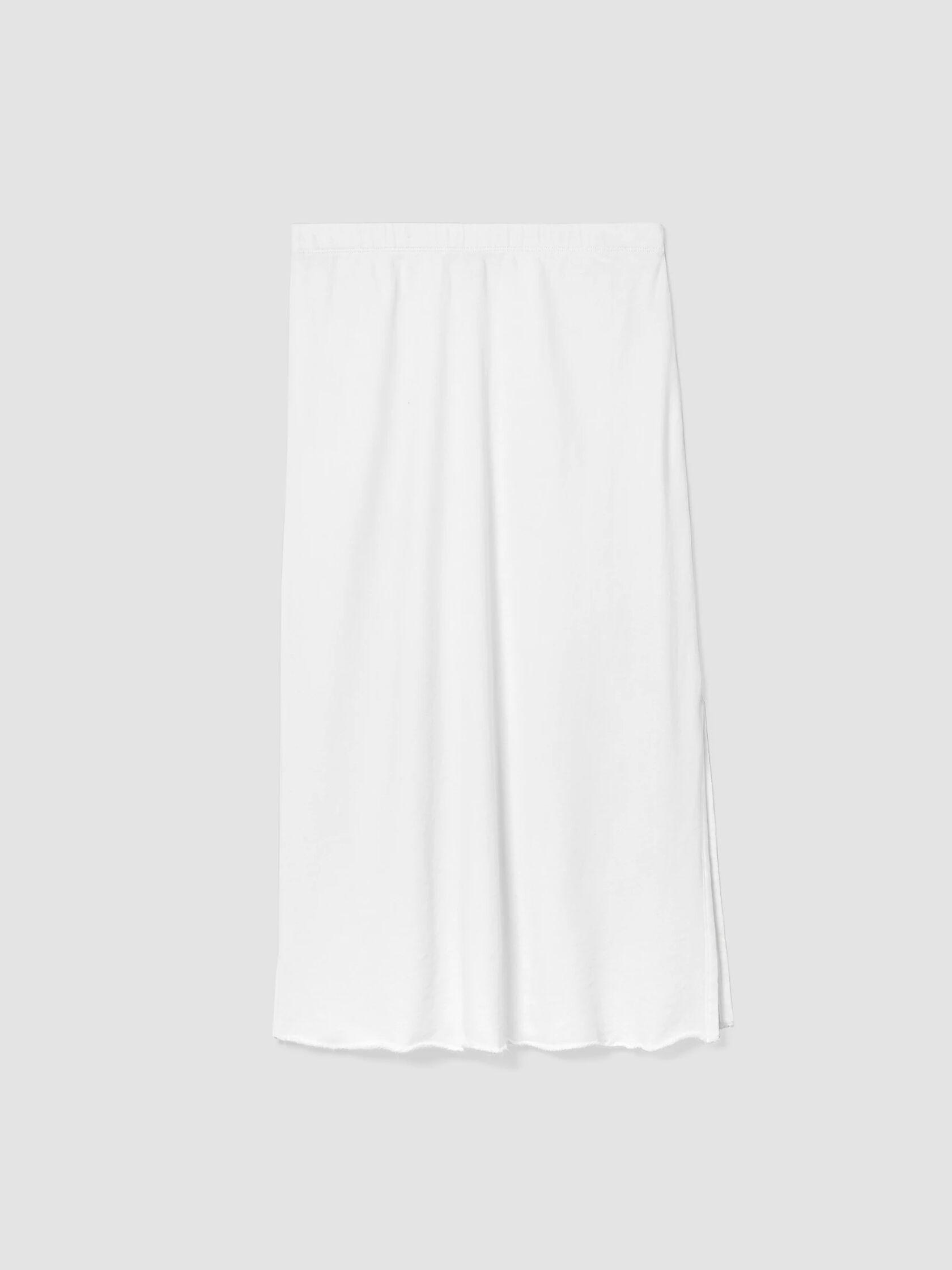 Lightweight Organic Cotton Terry A-Line Skirt