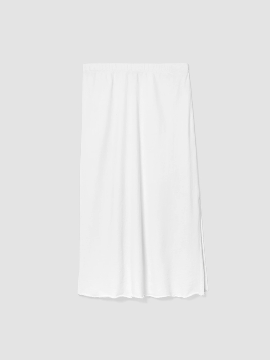 Lightweight Organic Cotton Terry A-Line Skirt