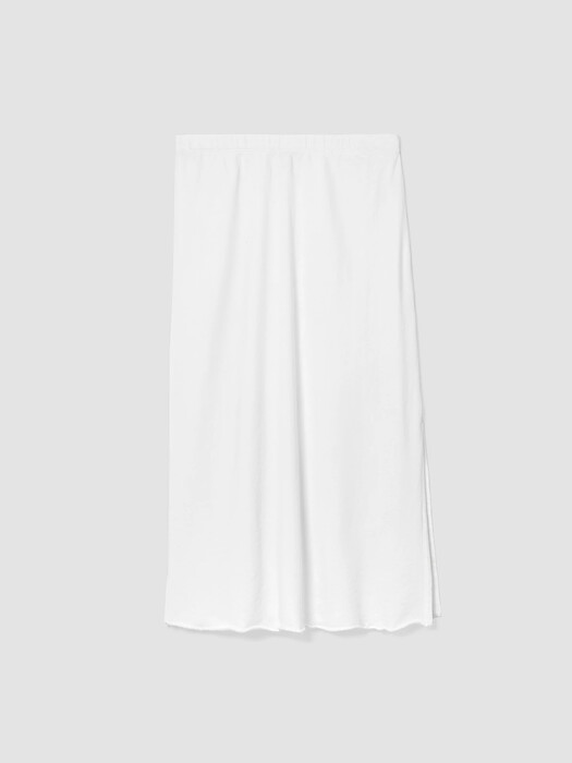 Lightweight Organic Cotton Terry A-Line Skirt