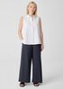 Washed Organic Cotton Poplin Sleeveless Shirt