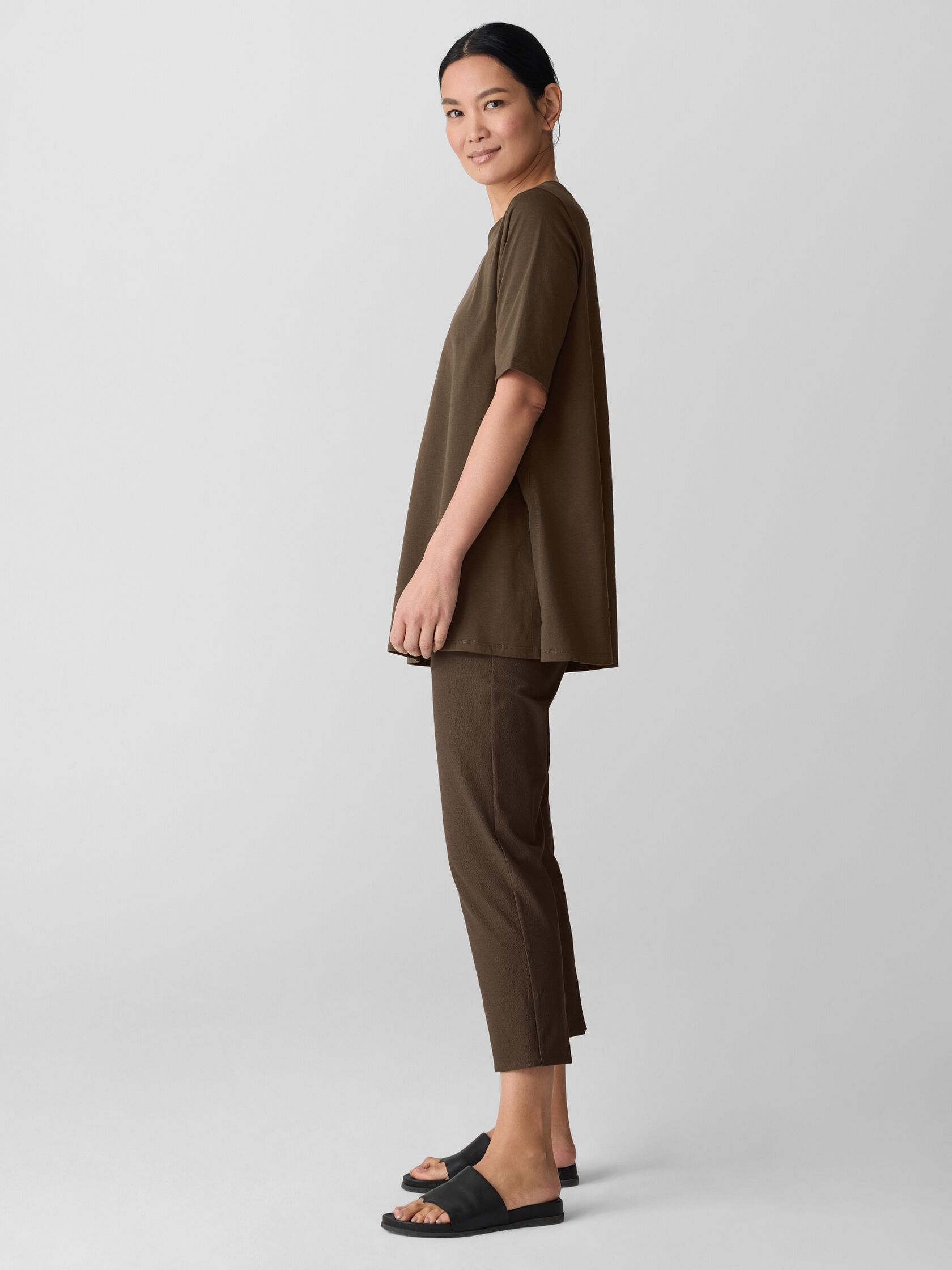 Organic Pima Cotton Jersey Long Tee