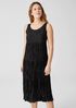 Crushed Silk Habutai Tiered Dress