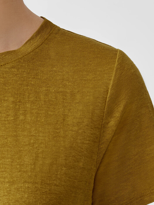 Organic Linen Jersey Crew Neck Tee