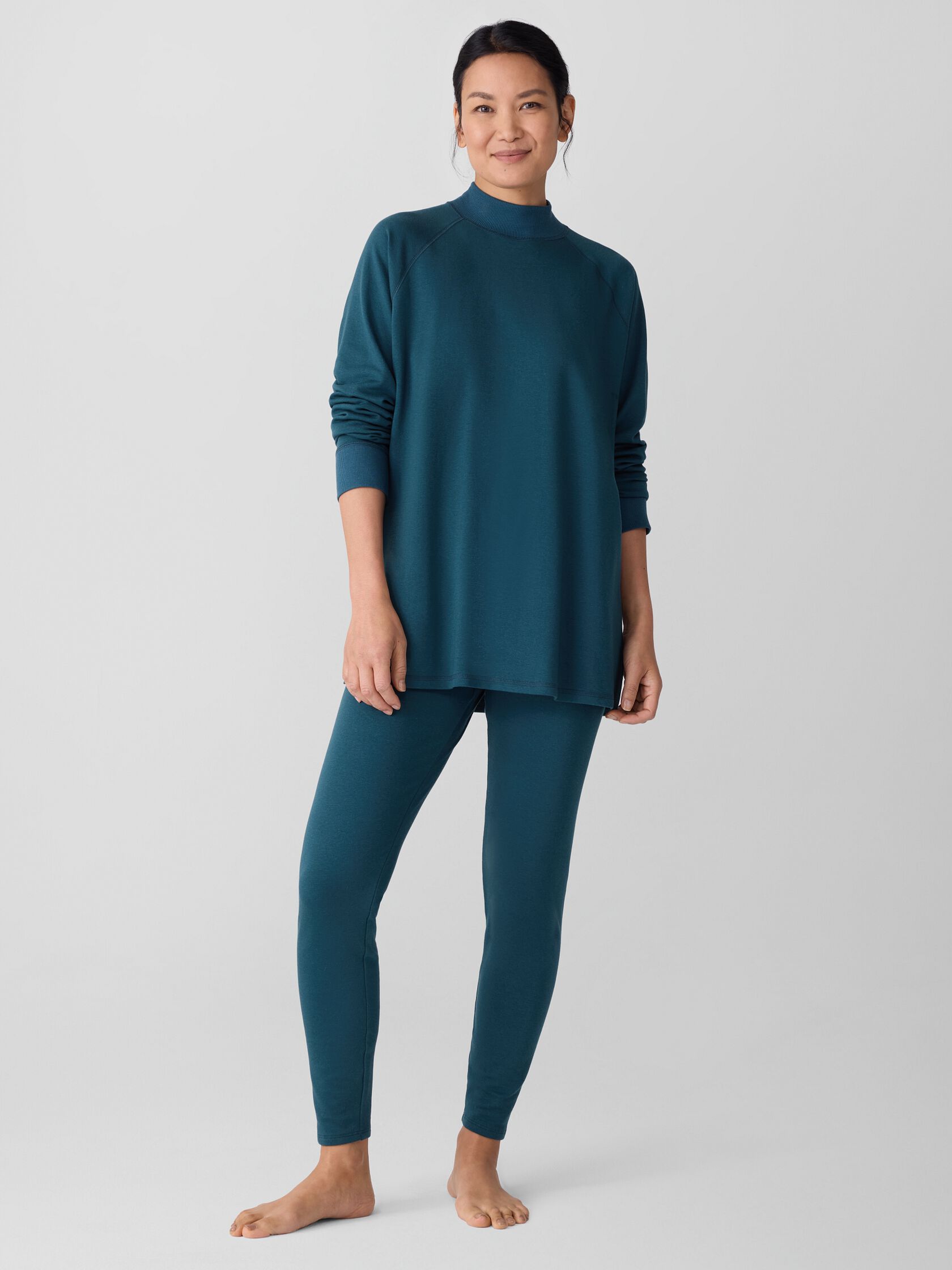 Cozy Brushed Terry Hug High-Waisted Leggings