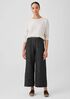 Tweedy Hemp Cotton Wide-Leg Pant