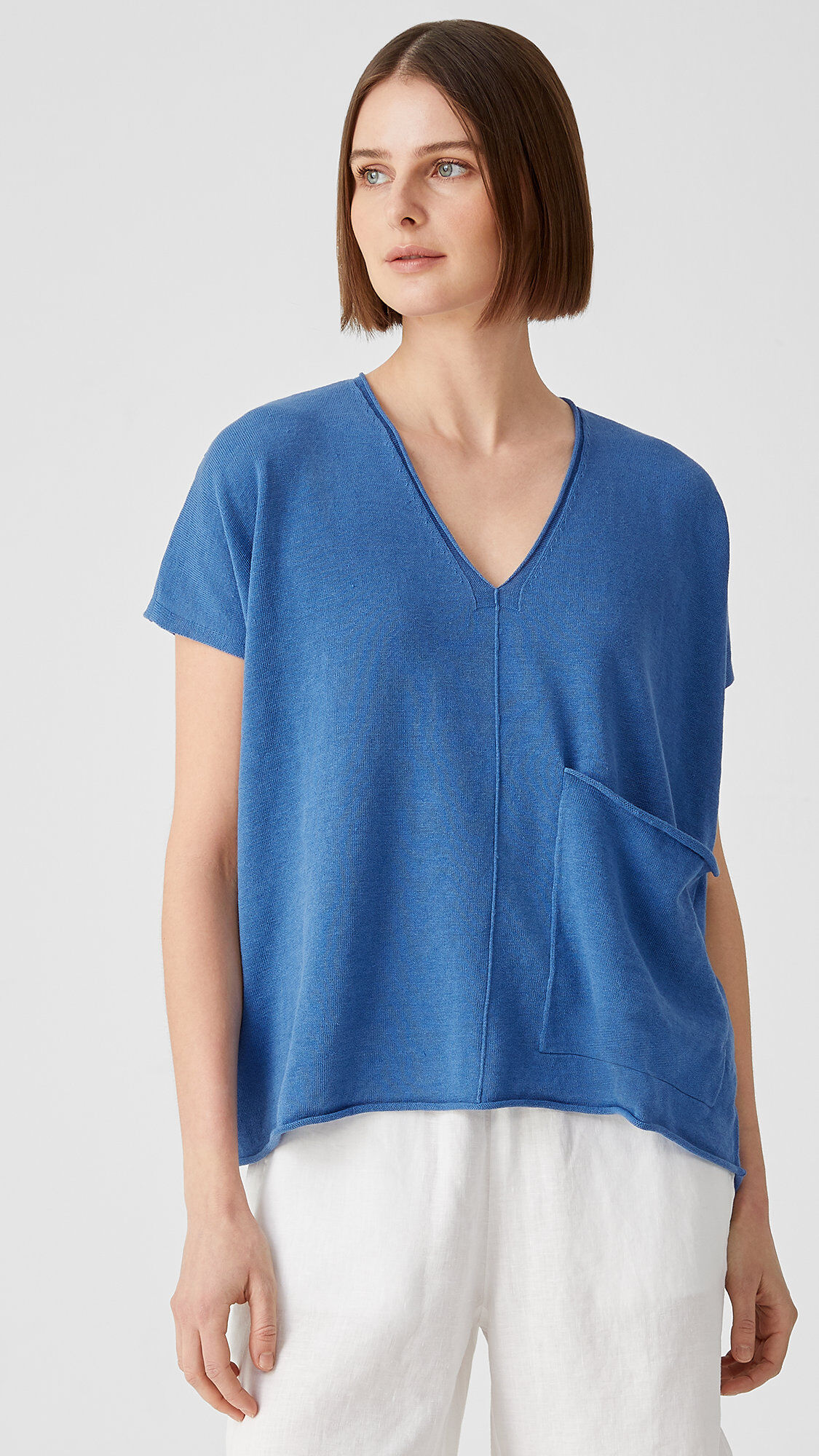 Organic Linen Cotton Square Top