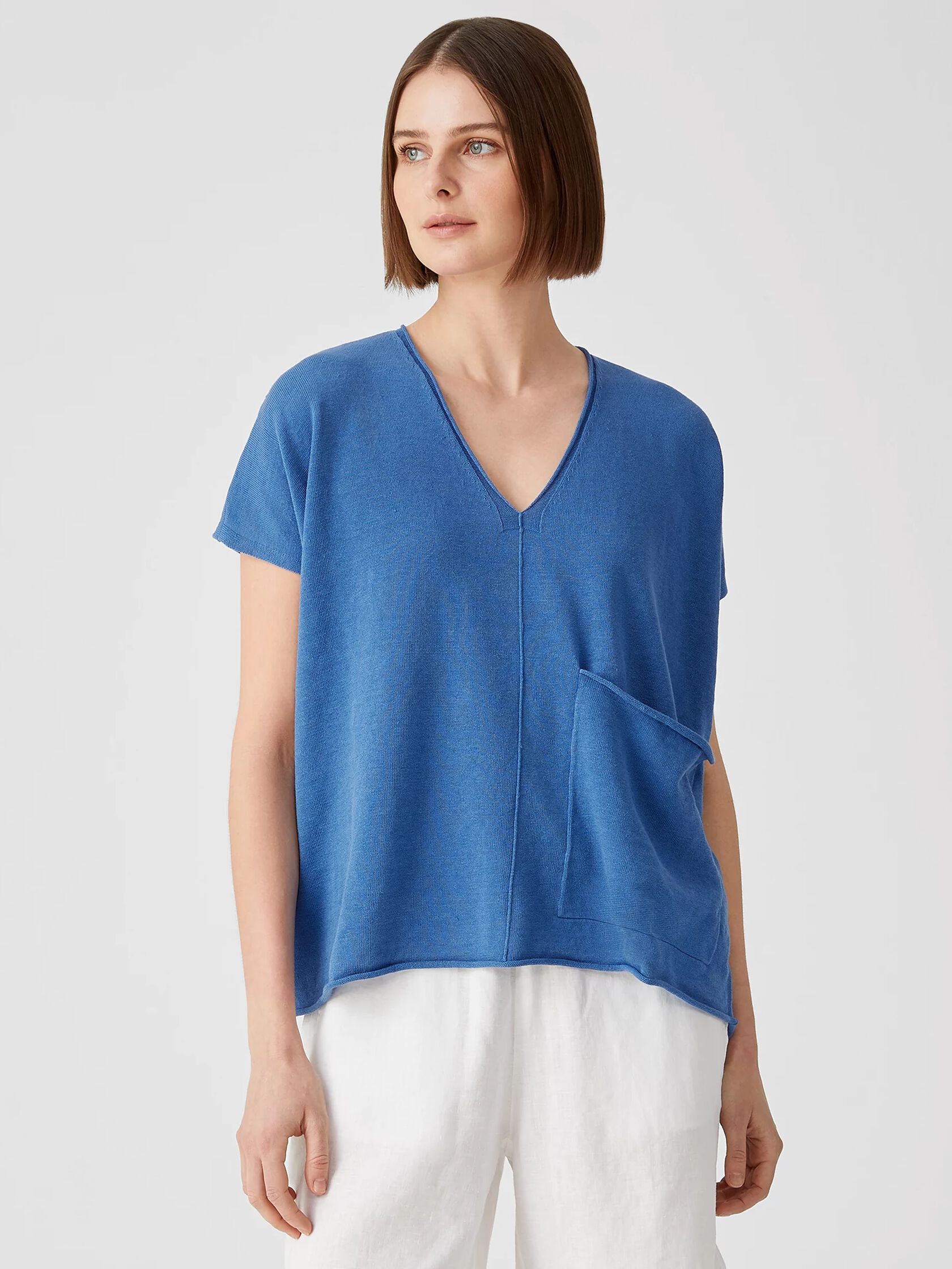 Organic Linen Cotton Square Top