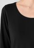 Stretch Jersey Knit Scoop Neck Top