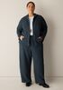 Organic Cotton Boucle Knit Hooded Jacket