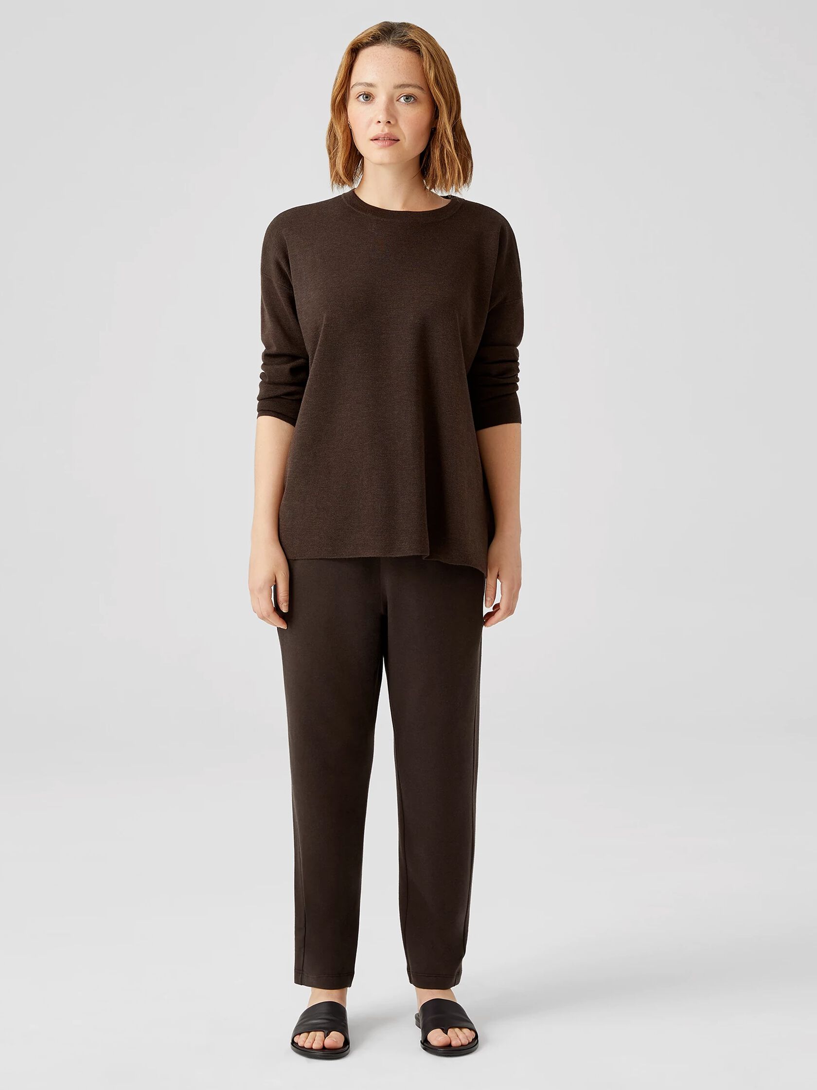 Cozy Brushed Terry Slouchy Pant