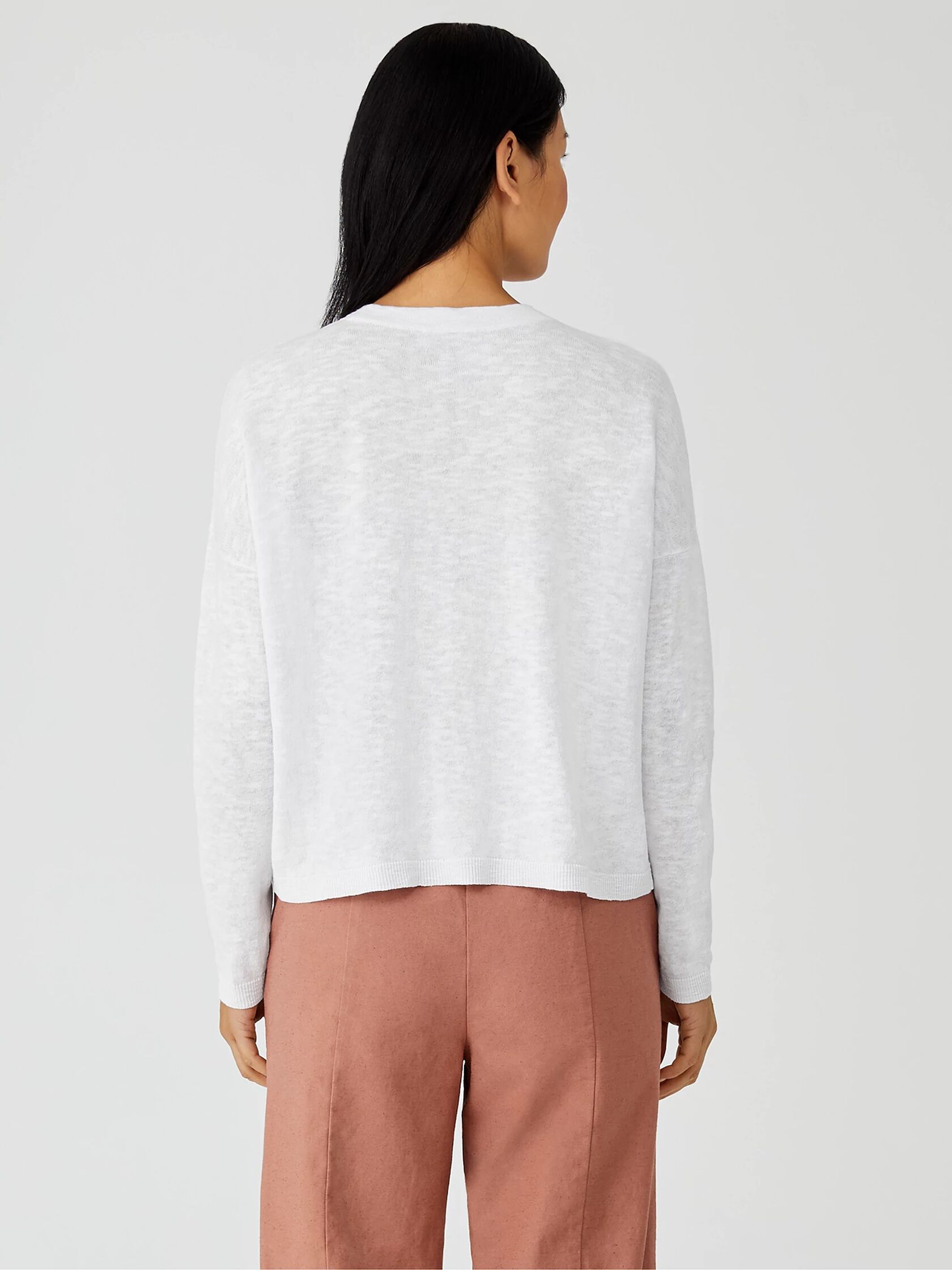 Organic Cotton Linen Slub Box-Top