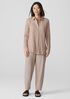 Washable Stretch Crepe Lantern Pant