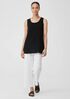 Organic Cotton Gauze Scoop Neck Tank