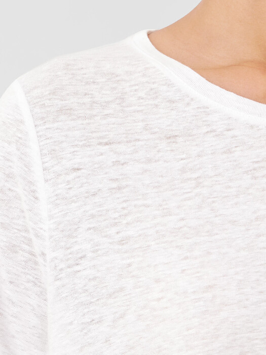 Organic Linen Jersey Crew Neck Tee
