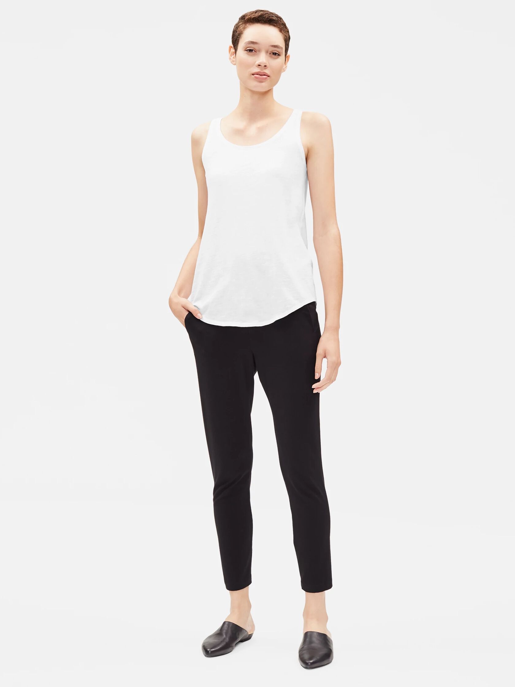 System Organic Cotton Slub Shirttail Shell