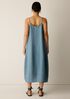 Washed Organic Linen D&eacute;lav&eacute; Lantern Dress