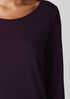 Stretch Silk Jersey Scoop Neck Top